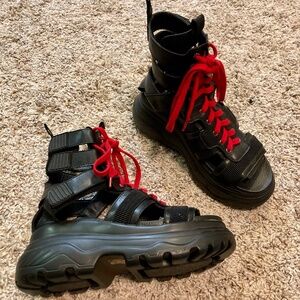 KOI FOOTWEAR Saint Lace-Up Sandal Size 6 (Never Worn)